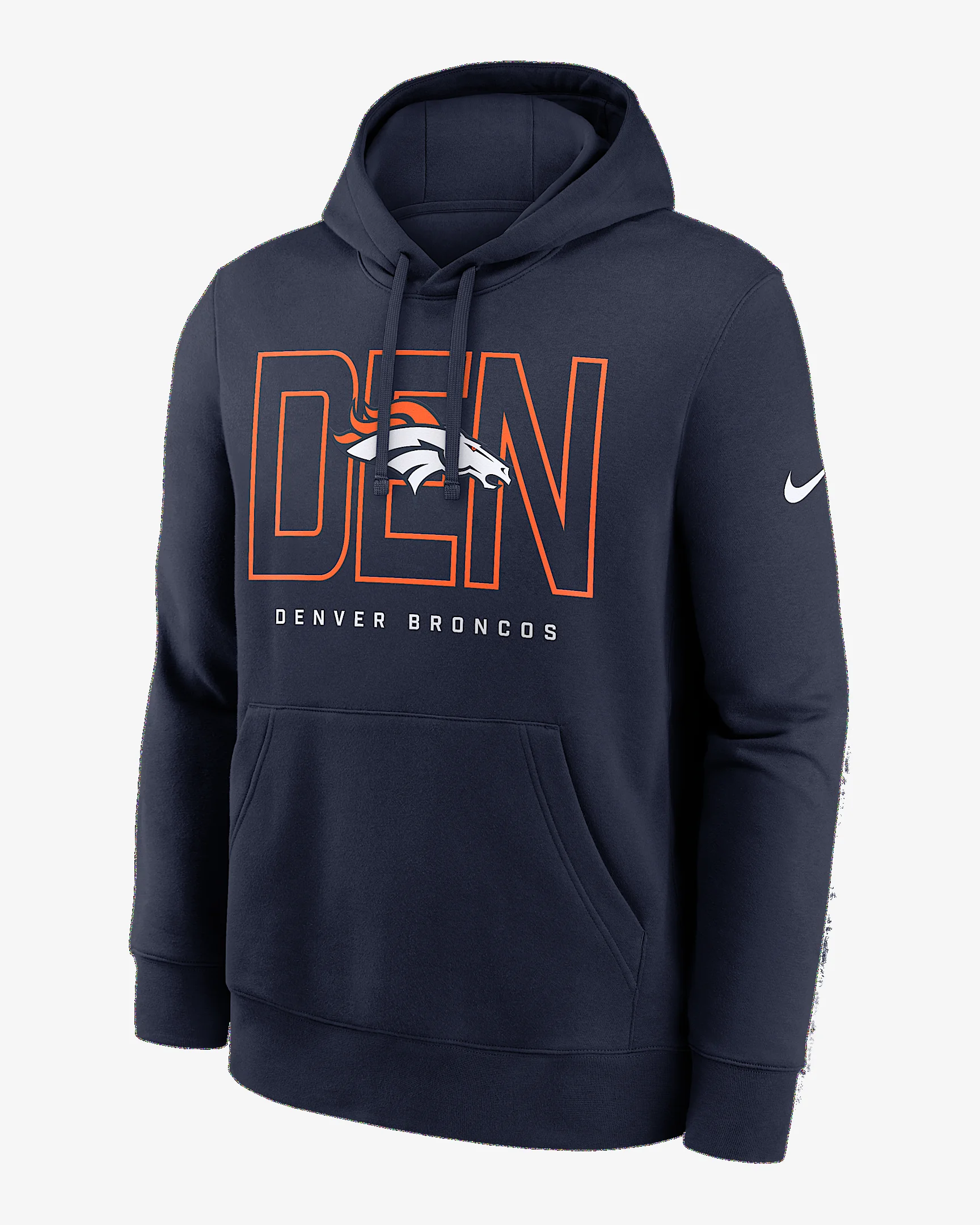 Denver Broncos Busted Play Club Men's Nike NFL Pullover Hoodie - 1