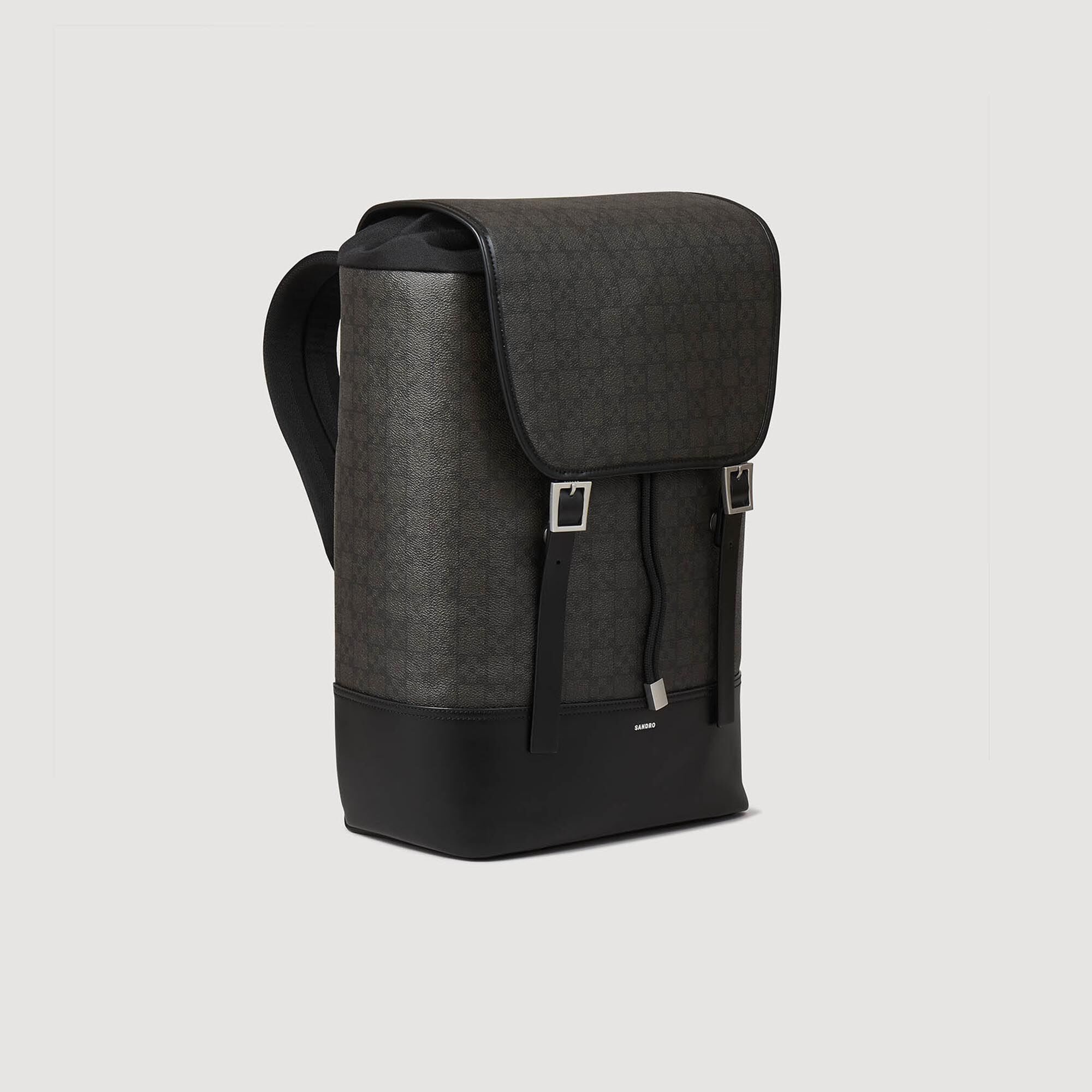 SQUARE CROSS COATED CANVAS BAG - 2