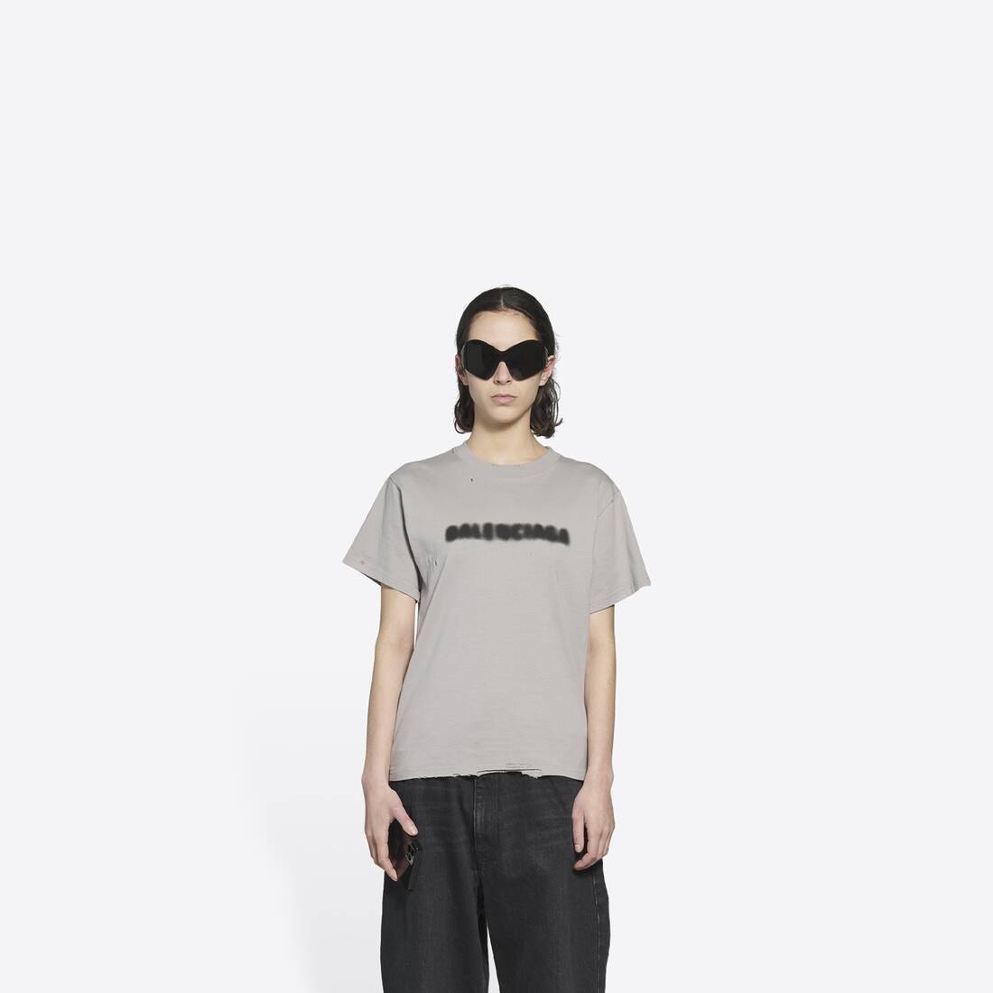 Blurry Small Fit T-shirt in Grey - 3