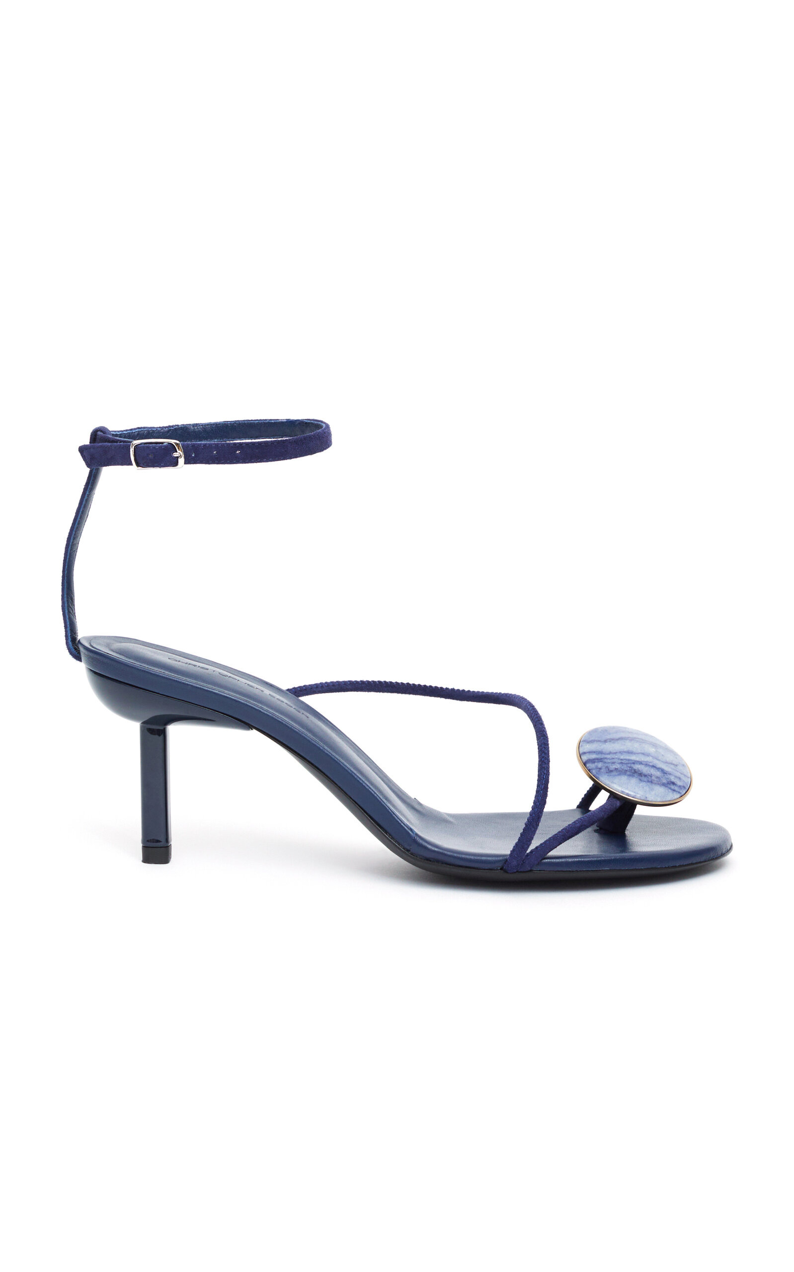 Doma Stoned Suede Heeled Sandals navy - 1