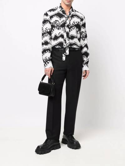 Valentino Waves print long-sleeve shirt outlook