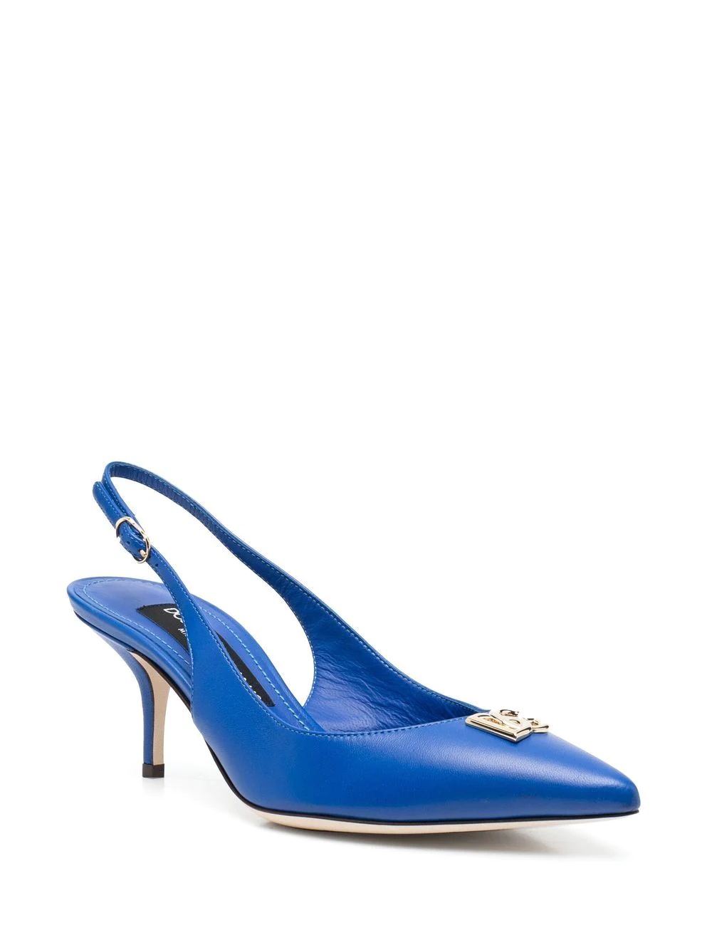 logo-plaque slingback pumps - 2