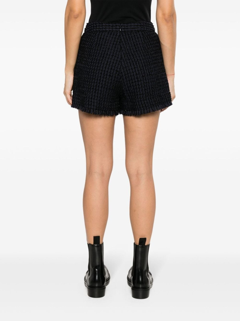 frayed-edge tweed shorts 4