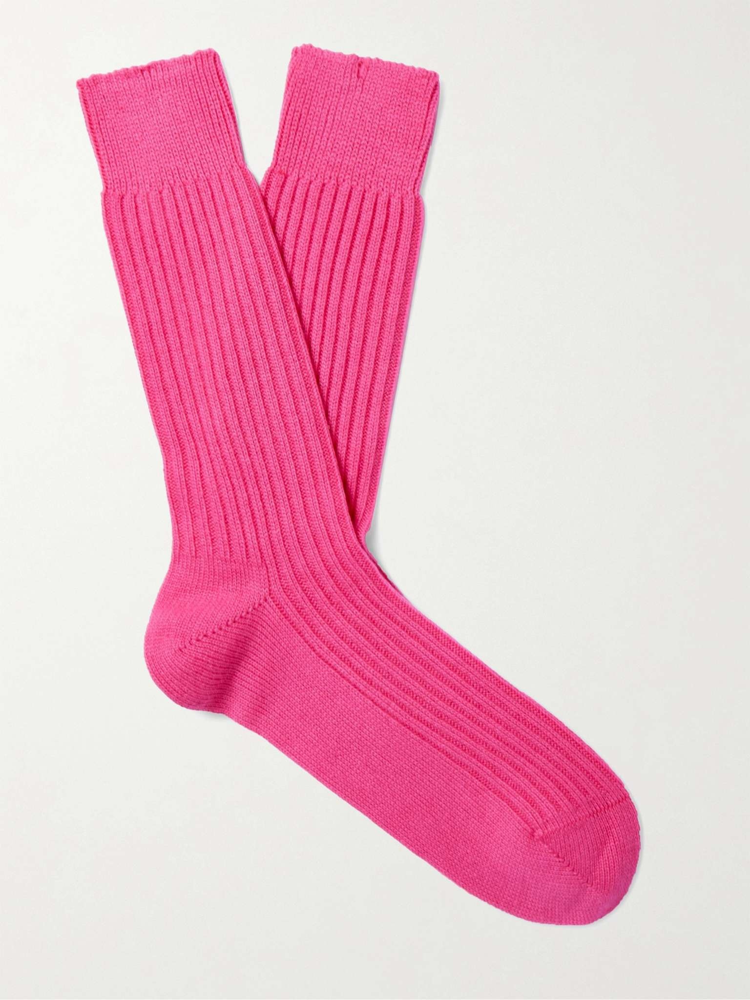 Ribbed Cotton Socks - 1