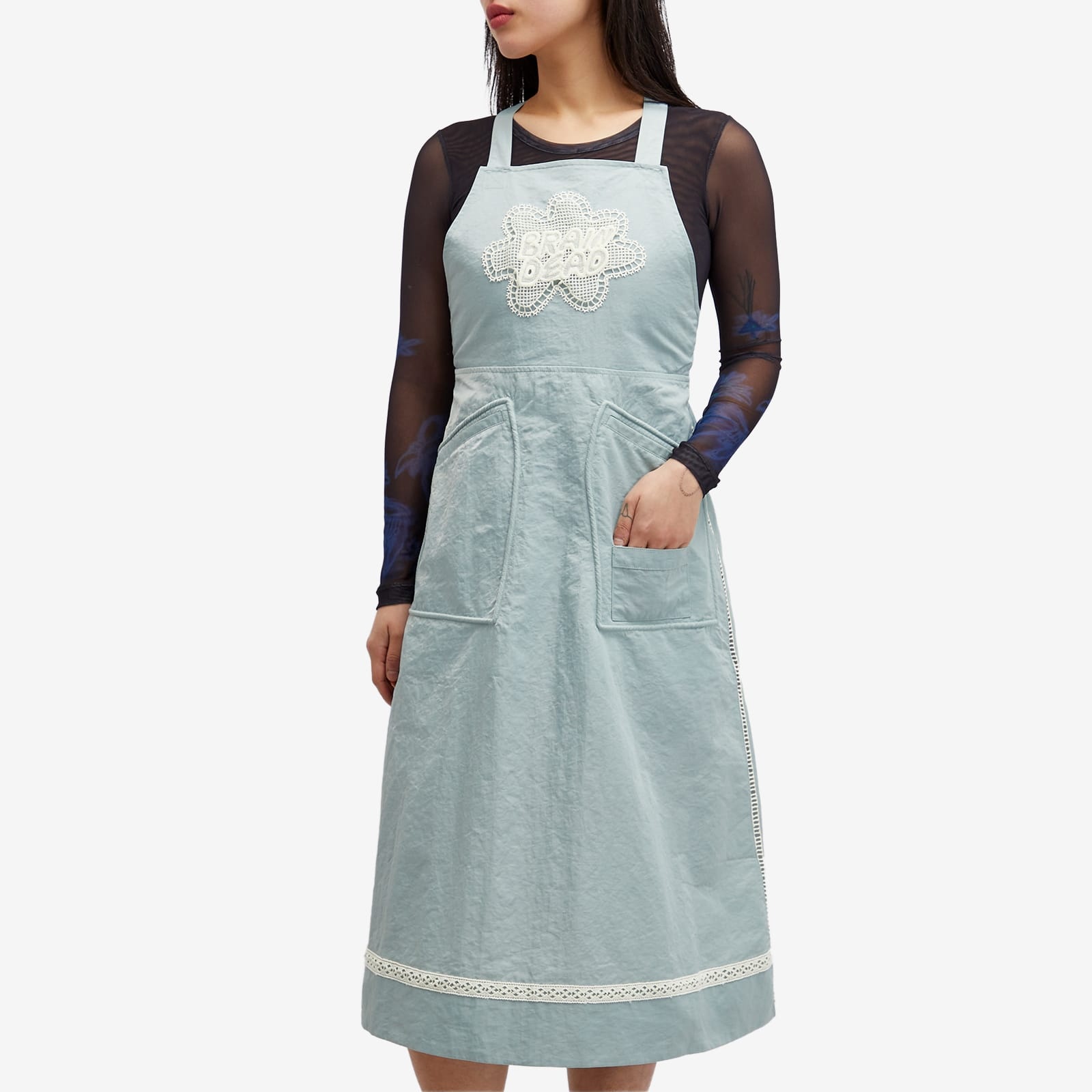 Brain Dead Doily Apron Utility Midi Dress - 2