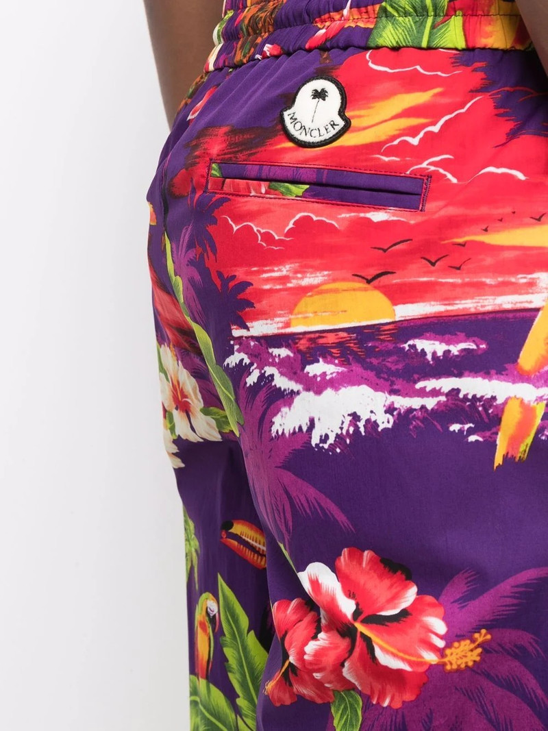 x Moncler Hawaiian-print track pants 6