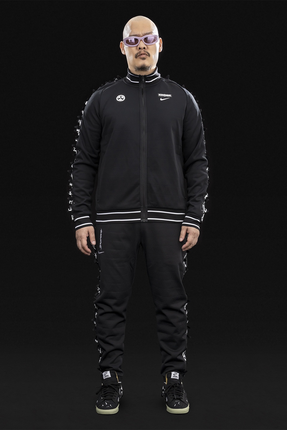 GGG-P1-011 Nike® Acronym® Track Pant Knit Black/Black - 1