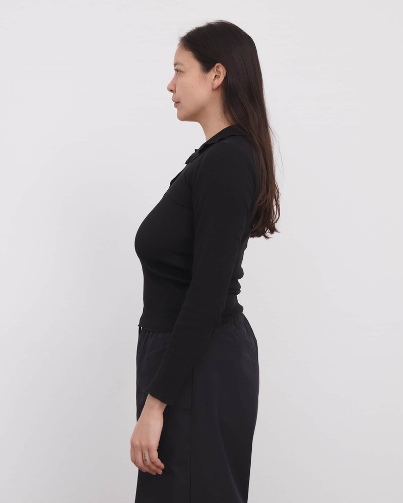 Dual Polo Long Sleeve - Recycled Cotton Rib 3