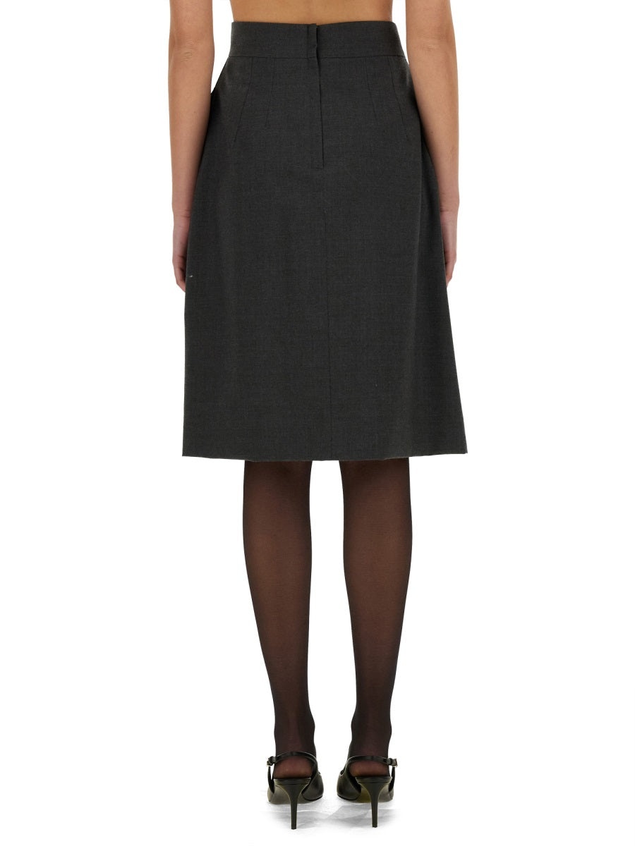 Dolce & Gabbana Women Wool Midi Skirt - 3