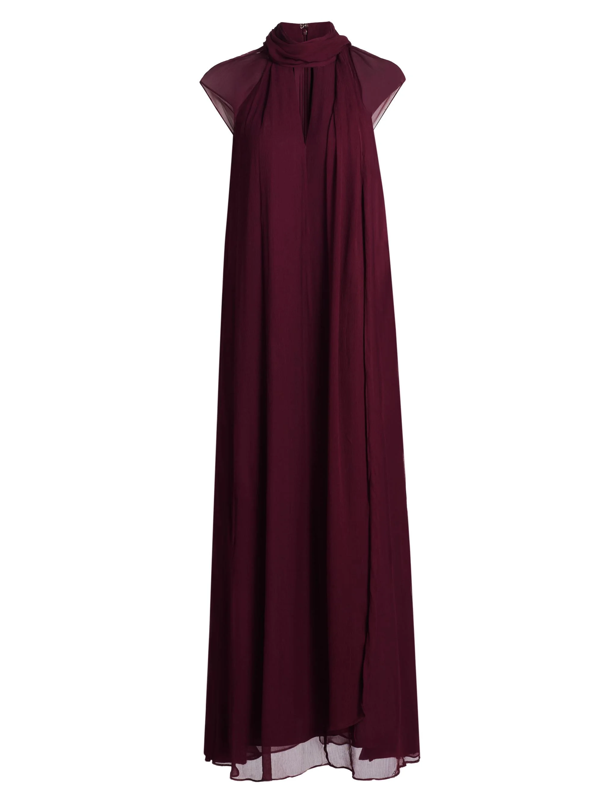 Women's Camilla Crinkle Chiffon Maxi Dress - Syrah - 1