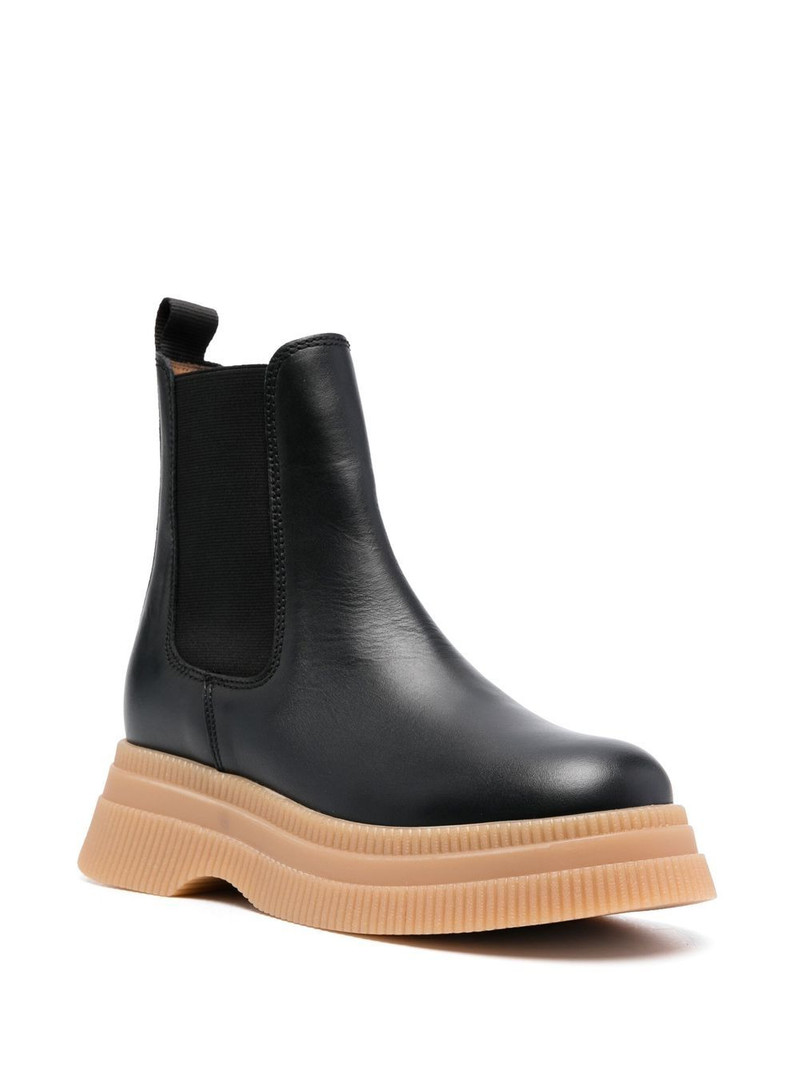 GANNI elasticated side-panel boots outlook