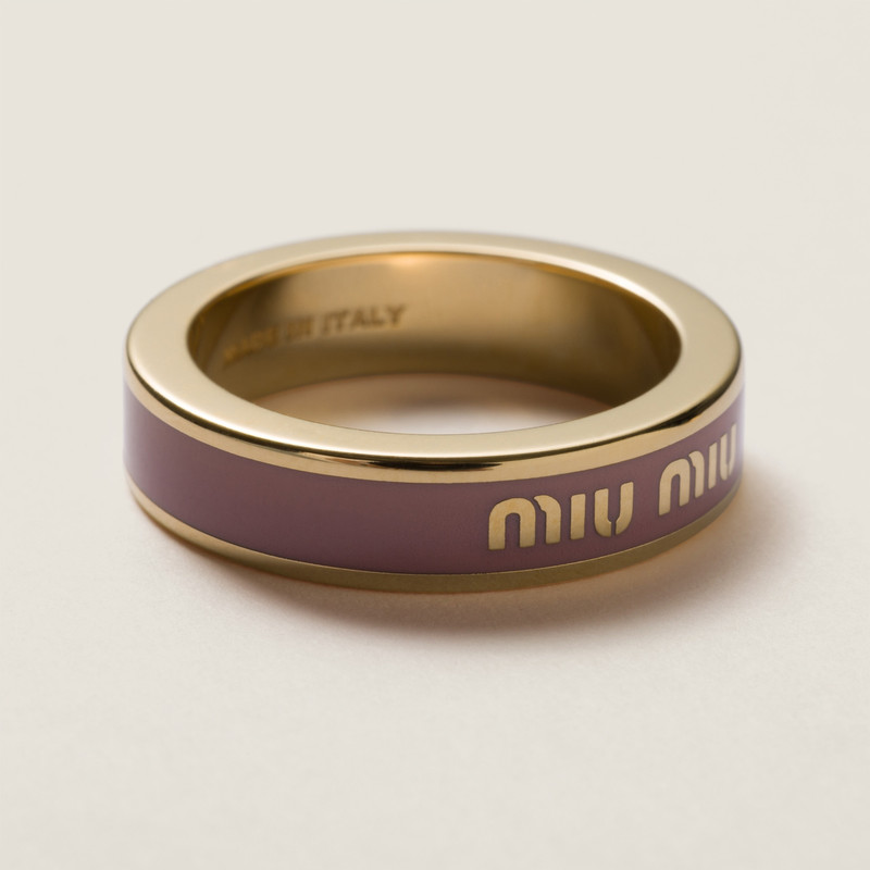 Miu Miu Enameled metal rings outlook