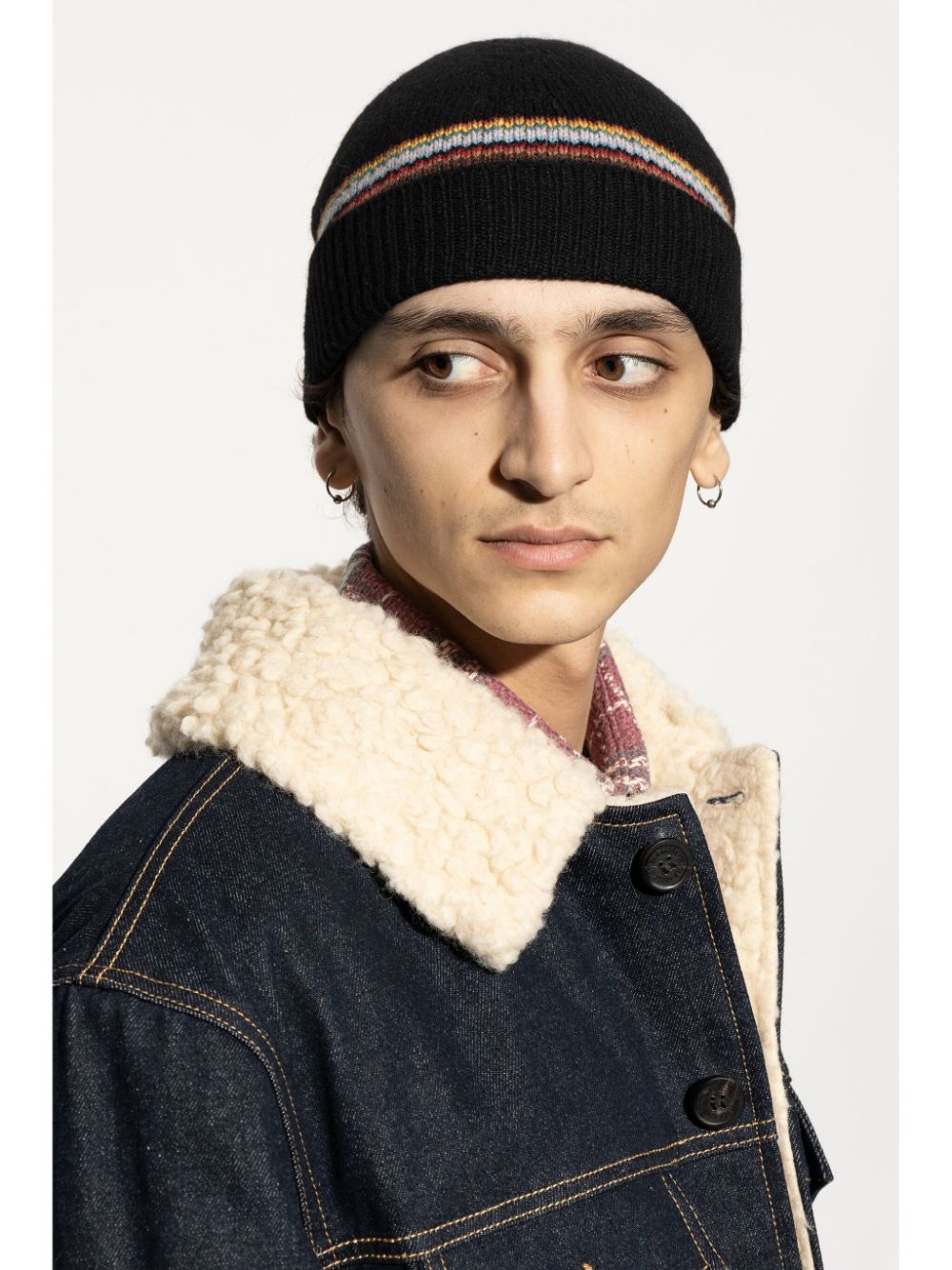 stripe detailing beanie - 2