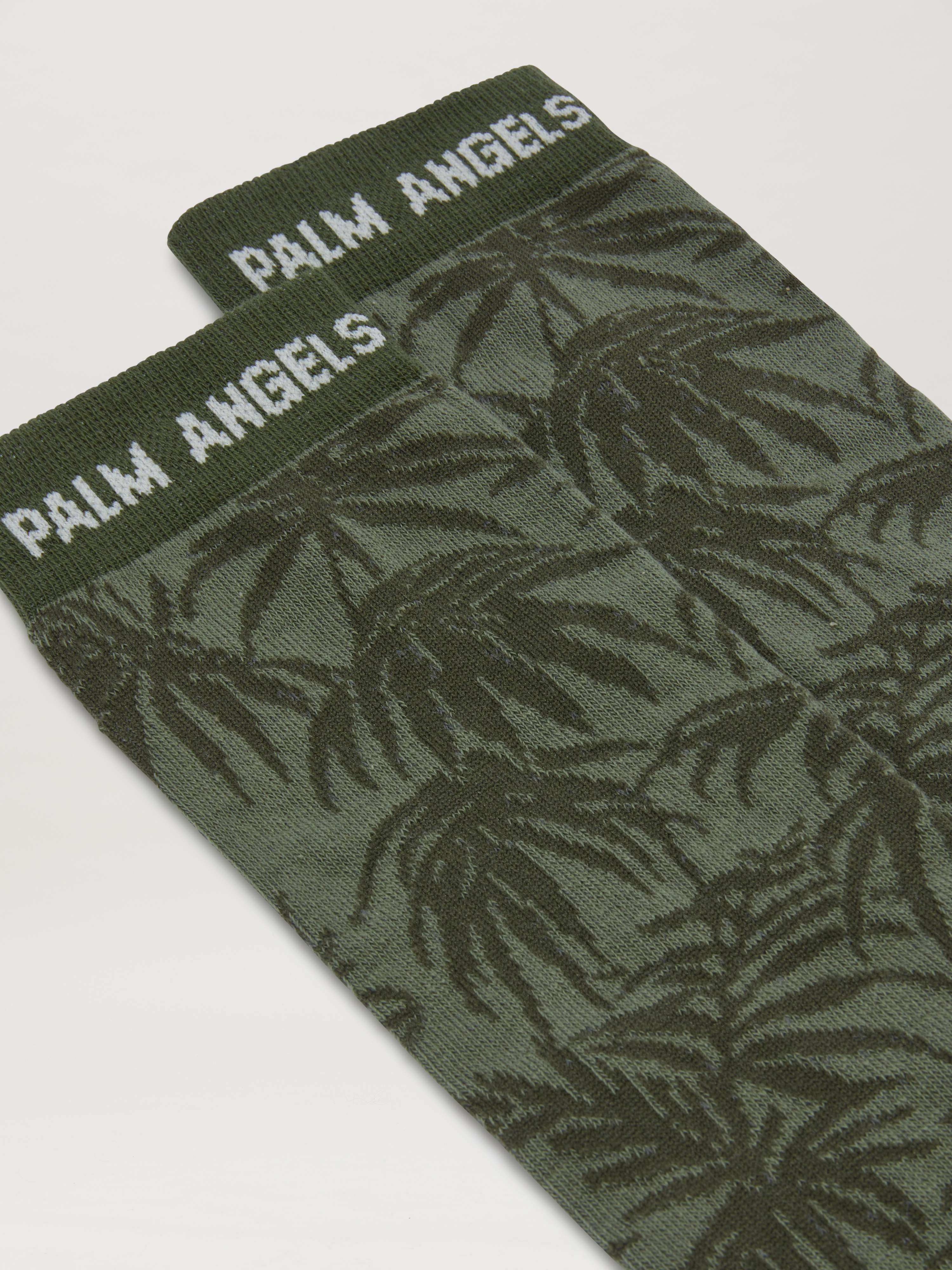 Jacquared Palms Socks - 2