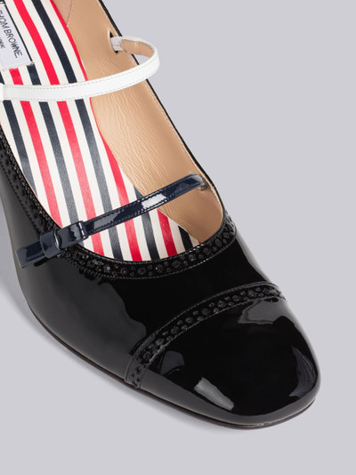 Thom Browne Soft Patent Bow Strap Court Shoe outlook