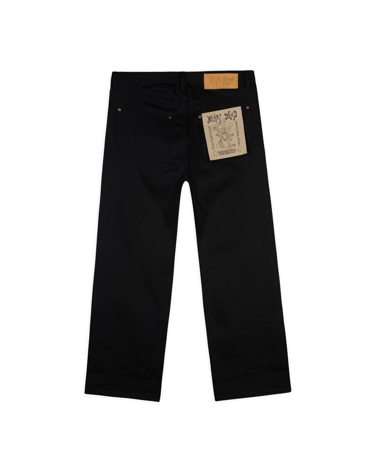 Type 00 13.2oz Selvedge Denim - Solid Black - 2