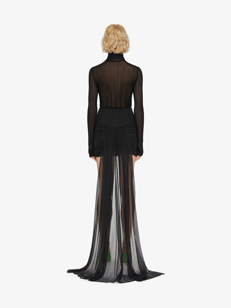 TURTLENECK SWEATER IN TRANSPARENT KNIT 4