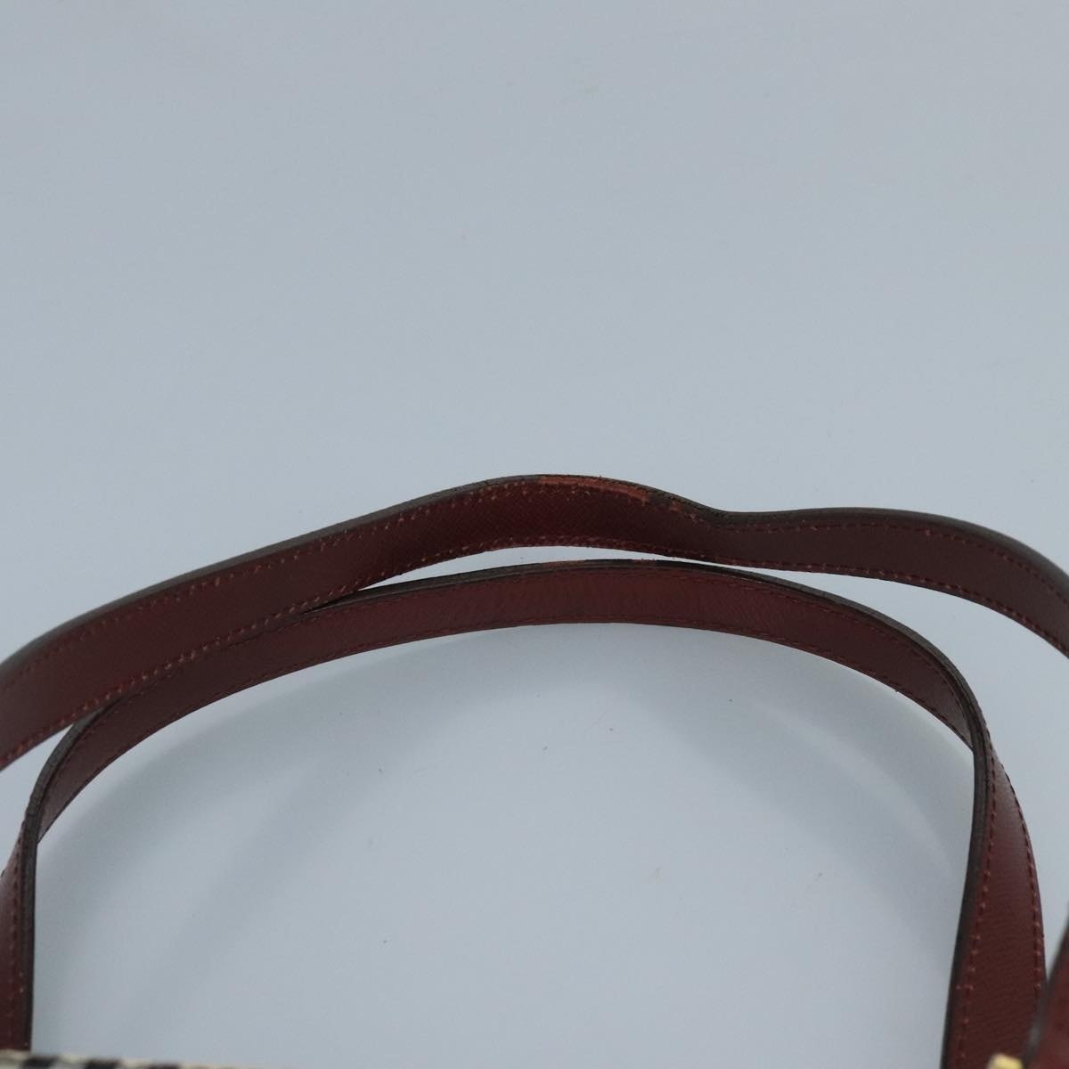Burberry Nova Check Tote Bag Canvas Leather Beige Red Gold - 8