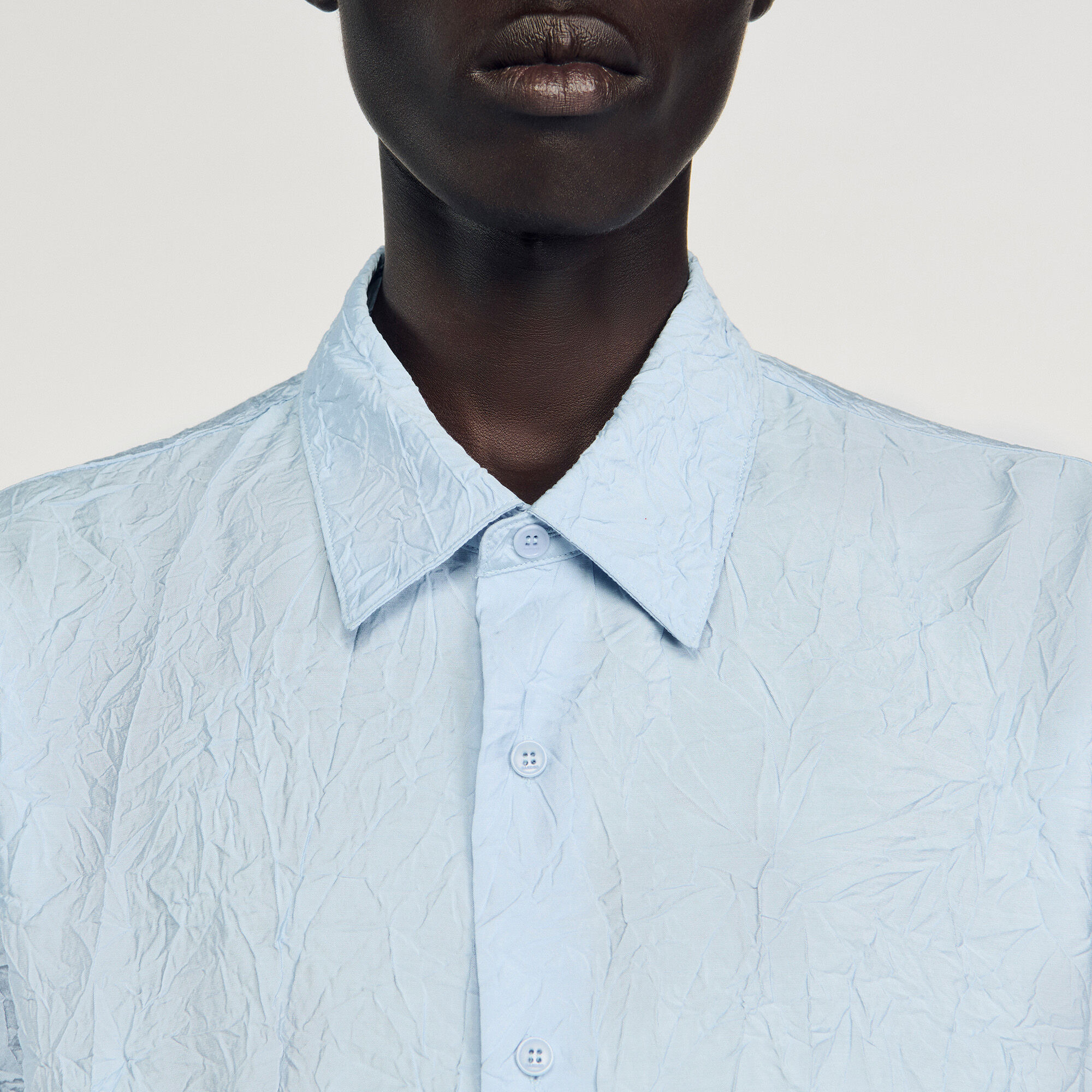 CRINKLED EFFECT SHIRT - 3