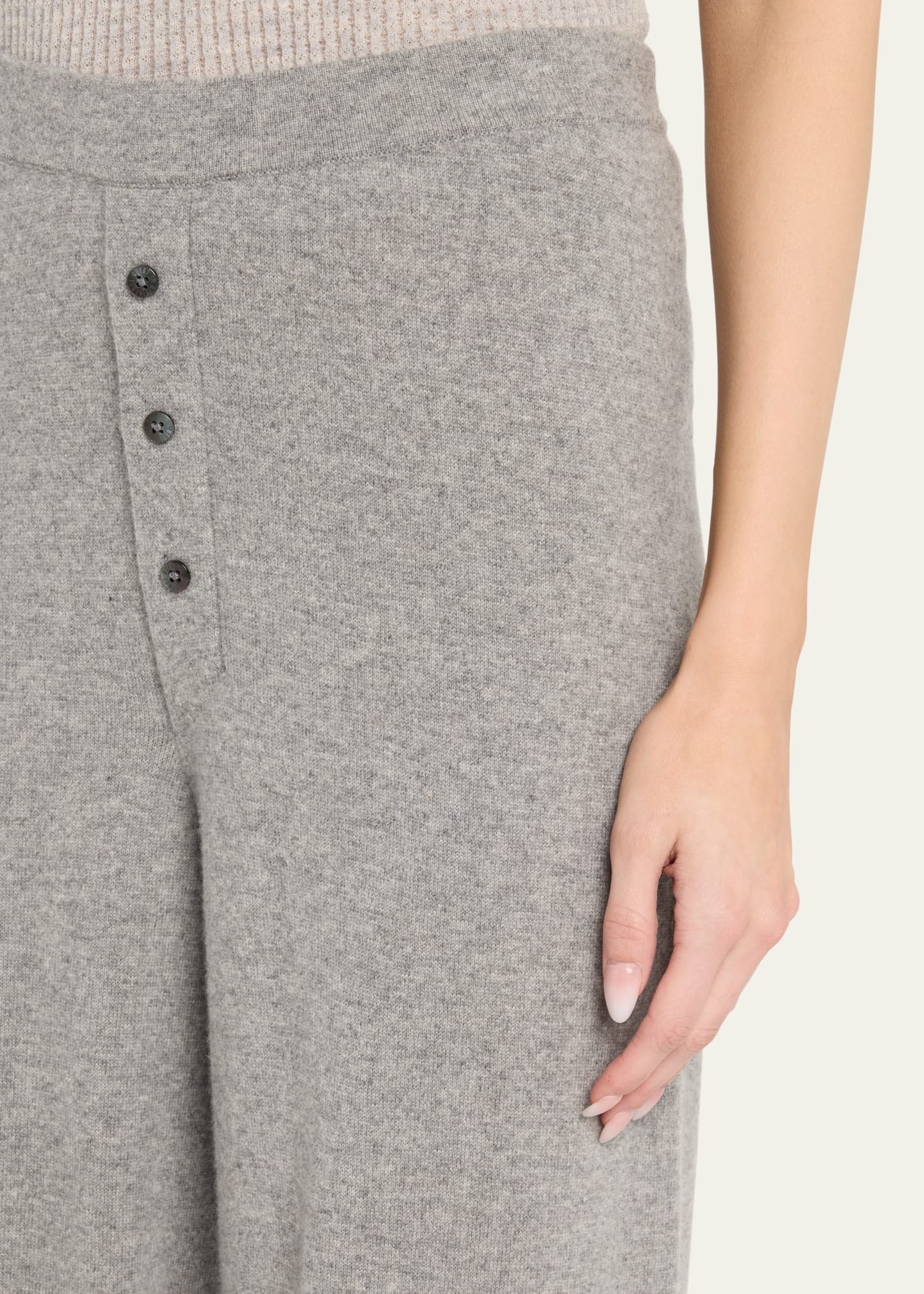 Everywear Cashmere Knit Relaxed Pants - 5