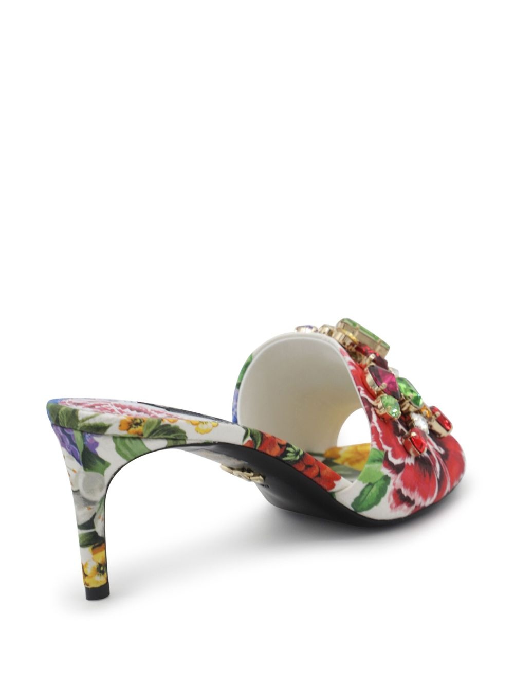 floral embellished sandals - 3