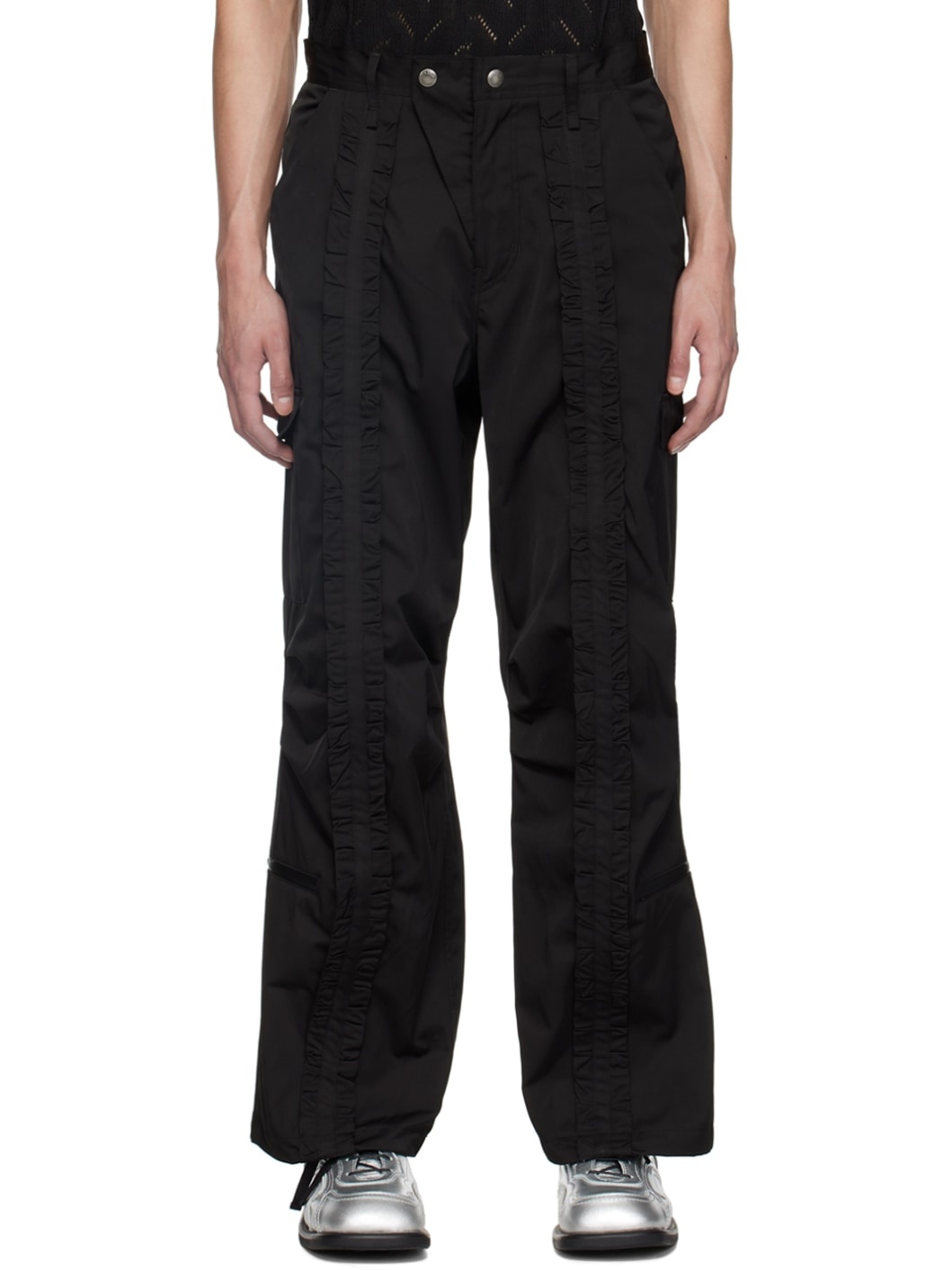 Black Kenley Cargo Pants - 1
