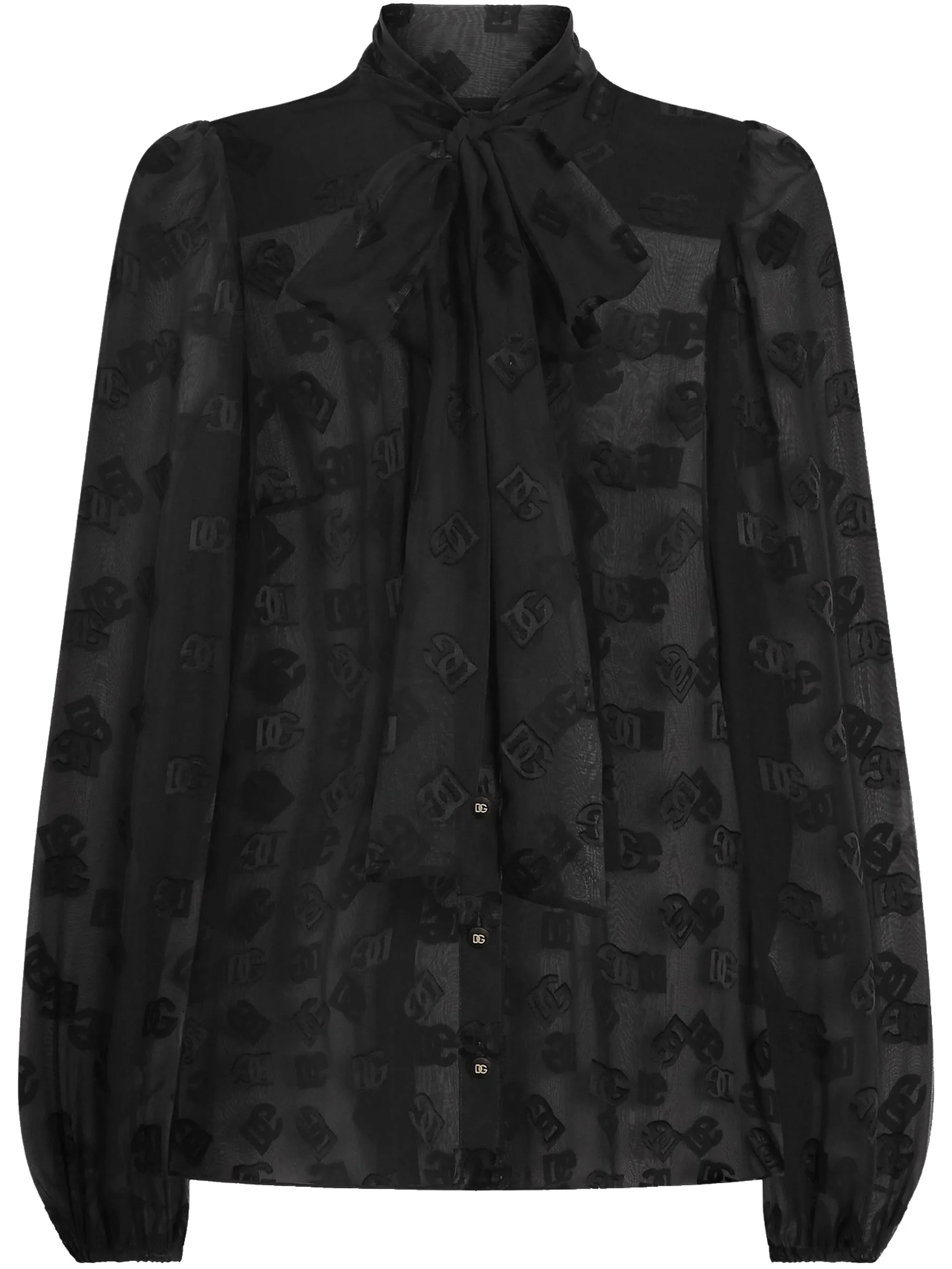 DNA logo-print blouse - 1