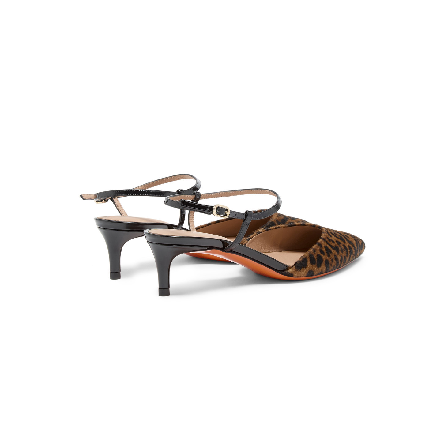 Women's animal-print cavallino mid-heel slingback - 3