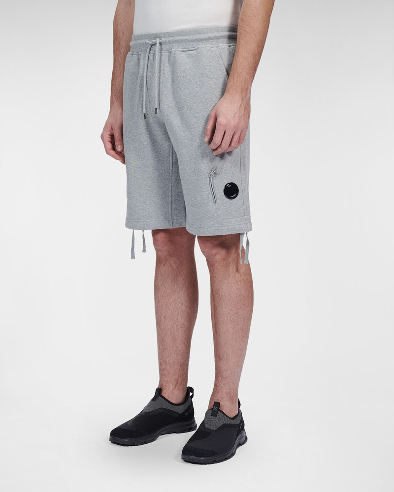 C.P. Company Diagonal Raised Fleece Zipped Pocket Shorts outlook