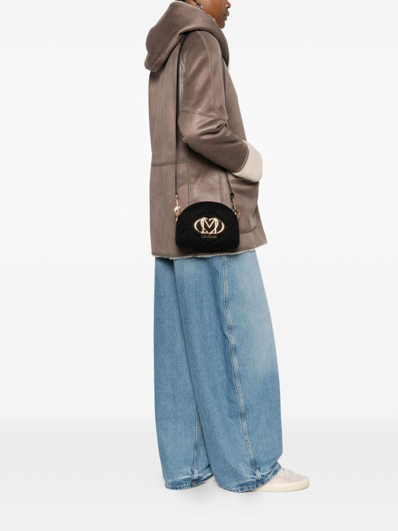 Moschino quilted logo-plaque cross body bag outlook