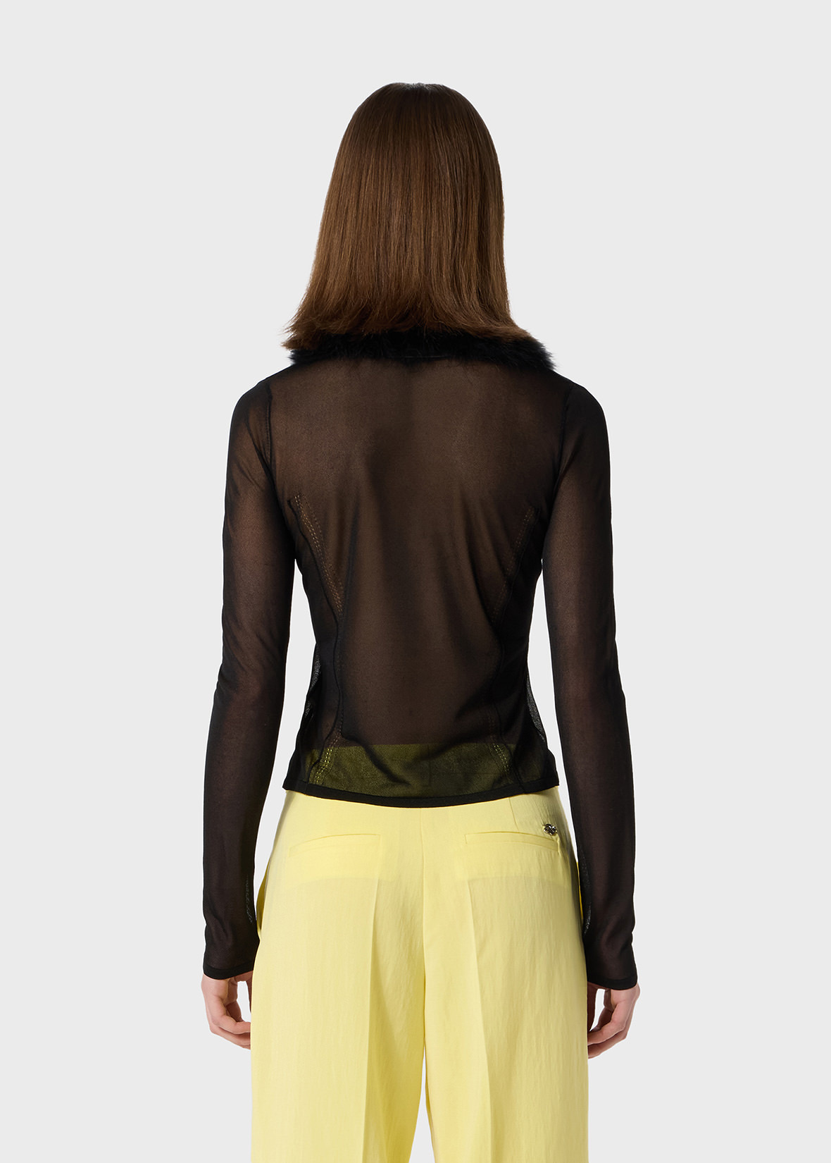 CARDIGAN WITH FEATHER DETAIL - 4