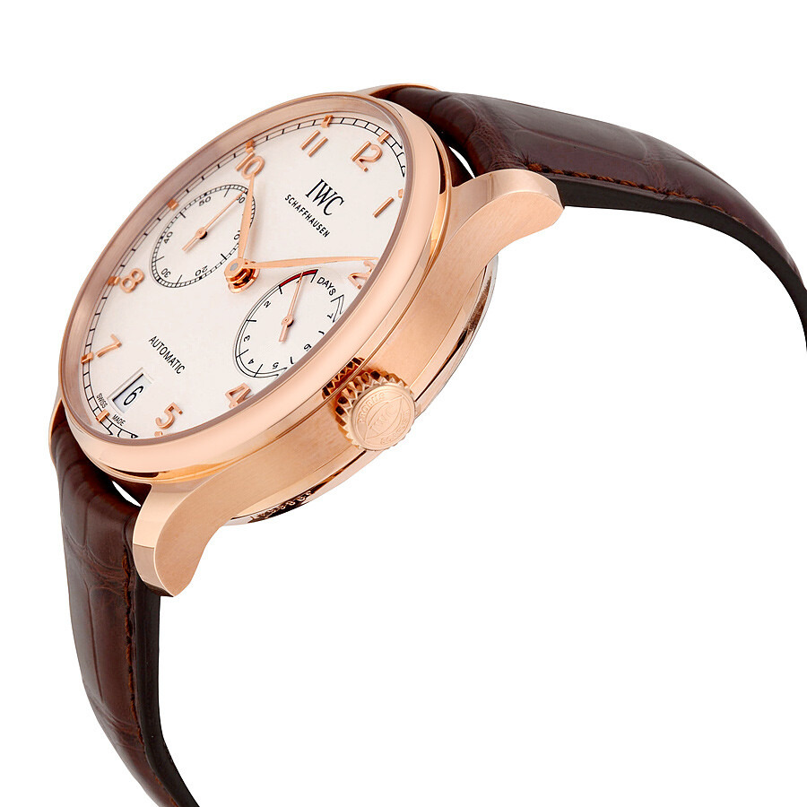 Pre-owned IWC Portugieser White Dial Men's Watch IW500701 - 2