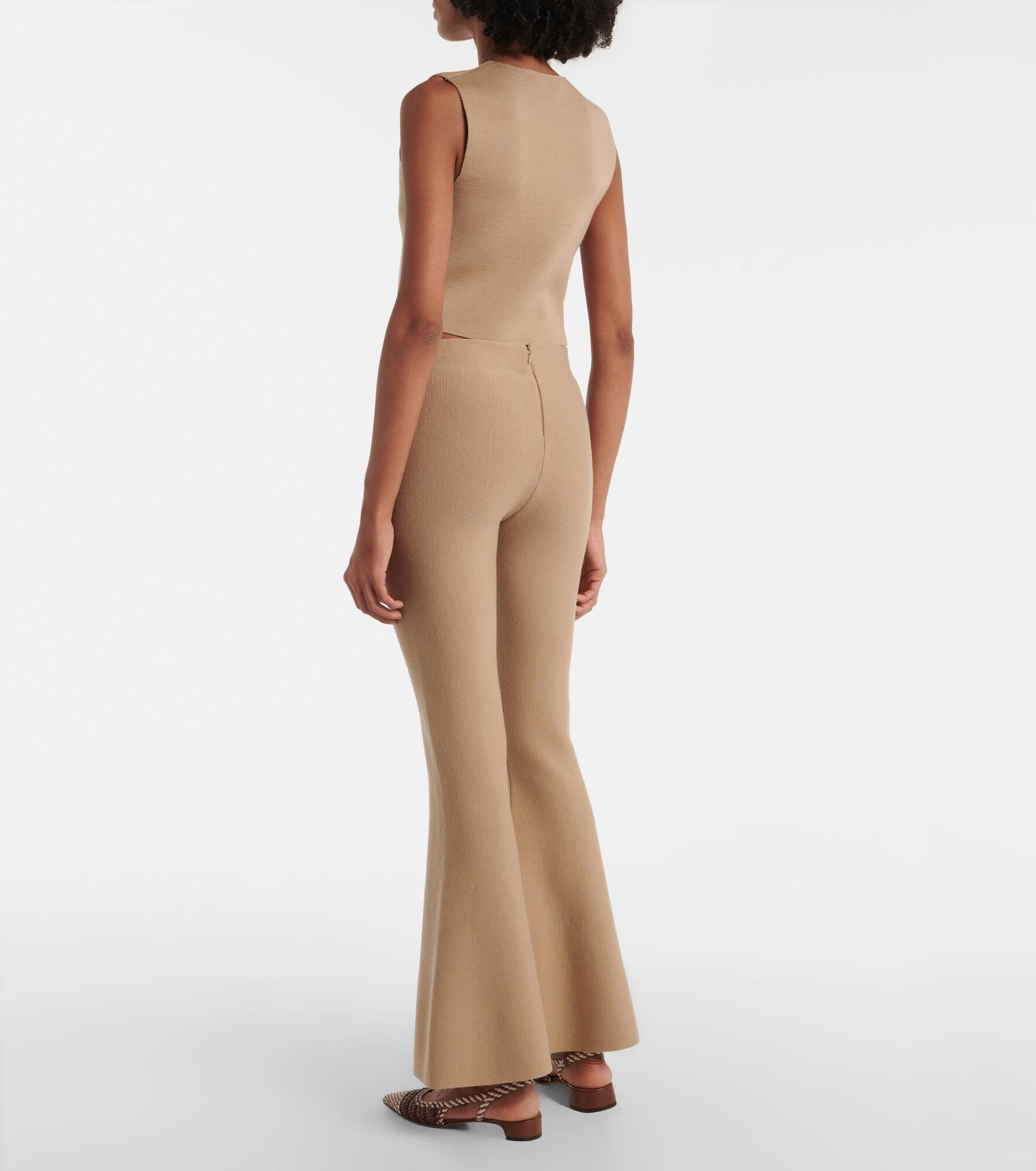Virgin wool flared pants - 3