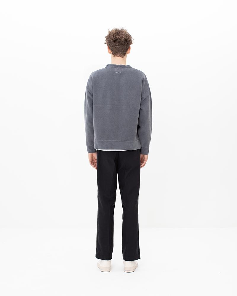 JUMBO SB SWEAT L/S DMGD (U.D.) BLACK - 3
