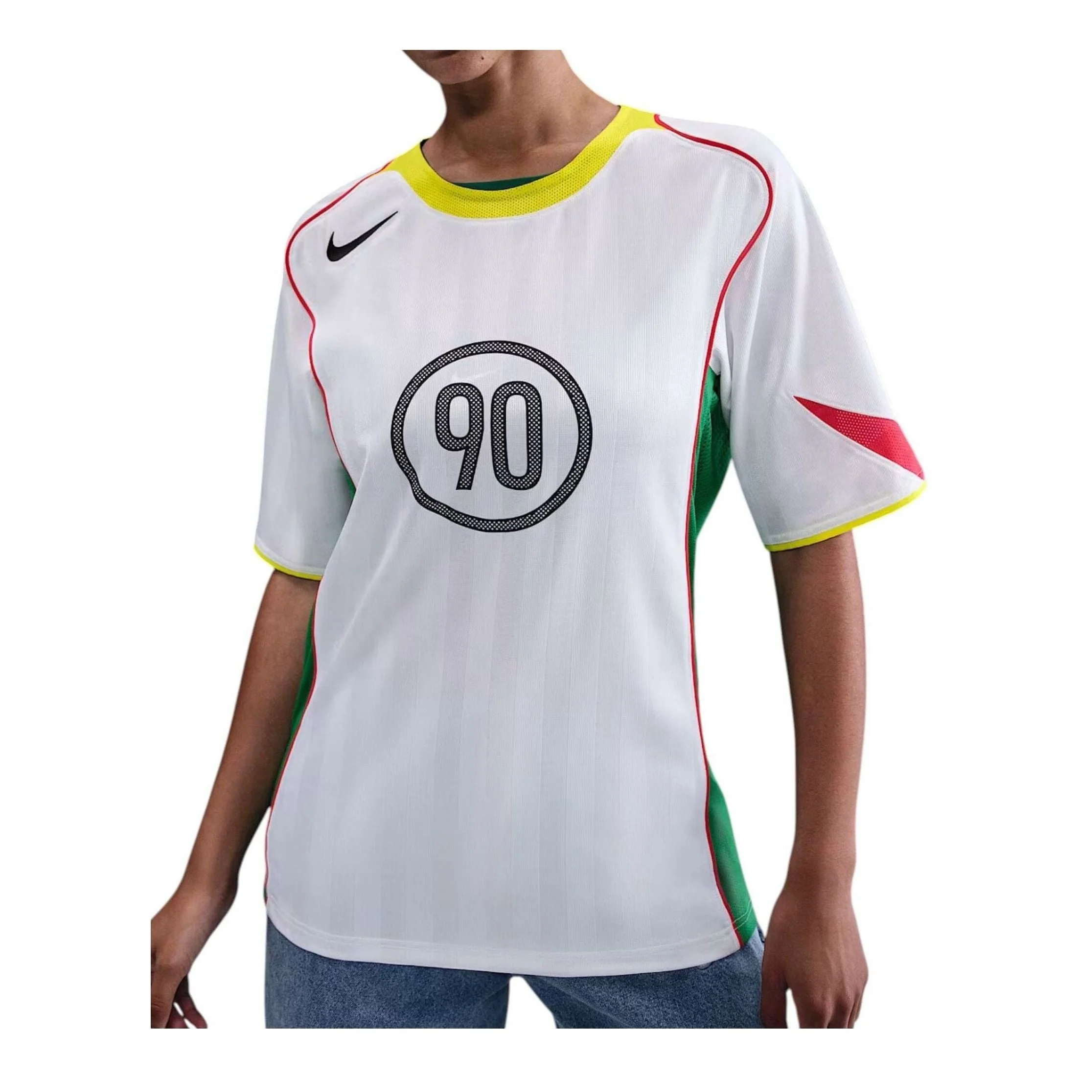 Nike x Total 90 Dri-Fit Soccer Jersey White/Optic Yellow - 1