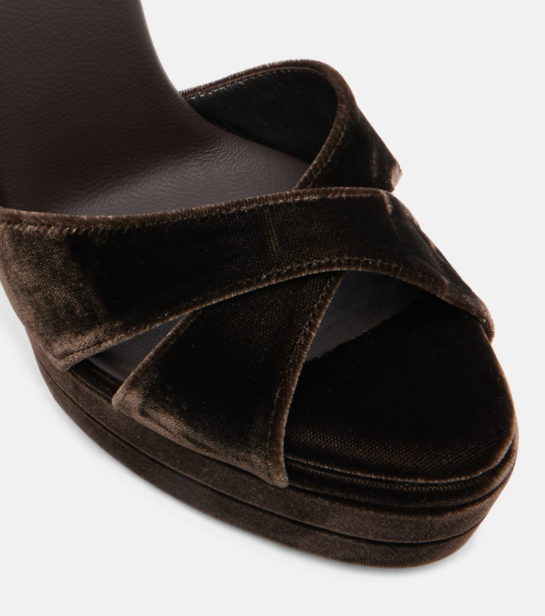 Divine 130 velvet platform sandals - 5