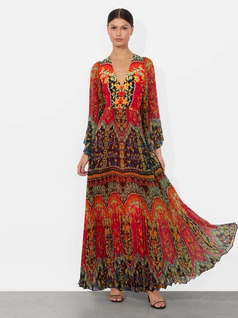 BENNET PLEATED MAXI DRESS 6