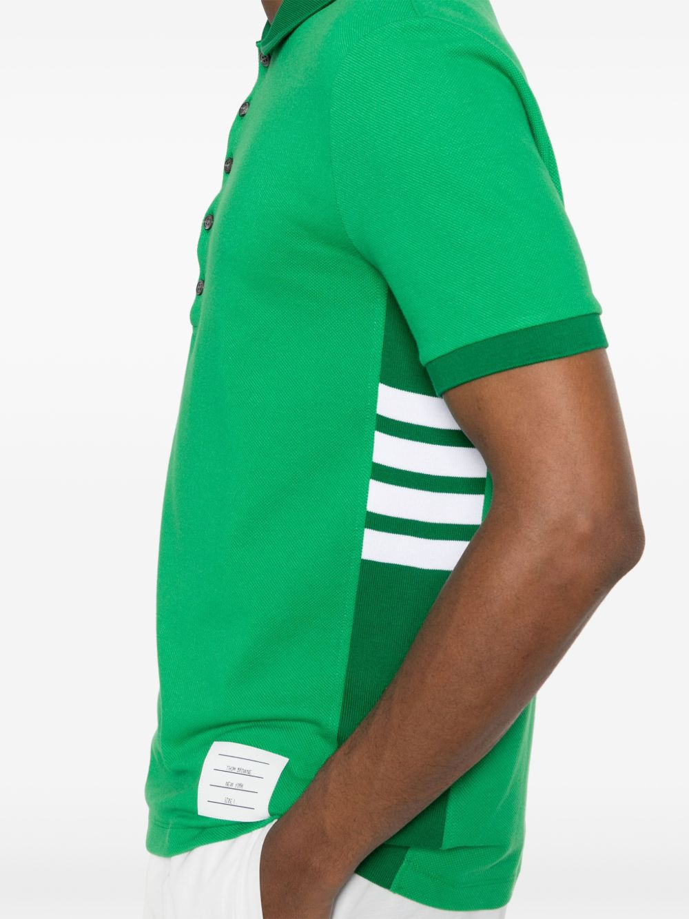 4-Bar cotton polo shirt - 5