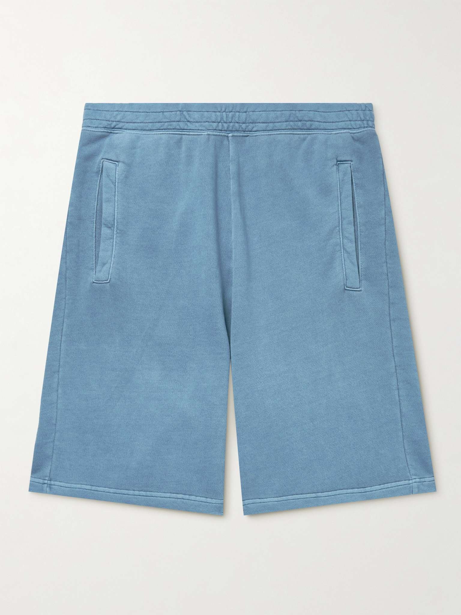 Nelson Straight-Leg Pigment-Dyed Cotton-Jersey Shorts - 1