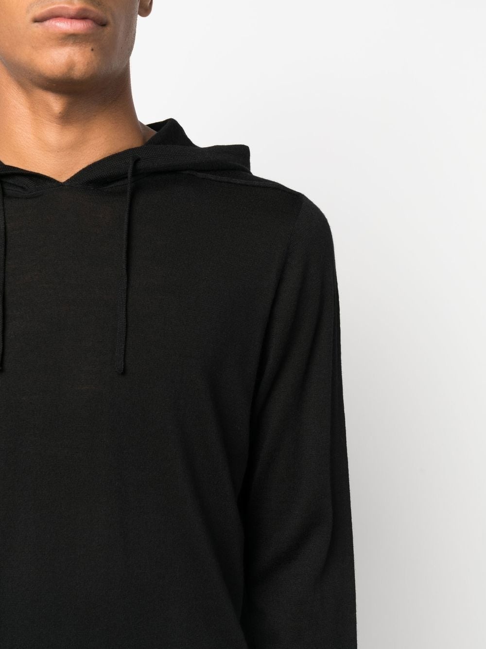 wool-blend drawstring hoodie - 5