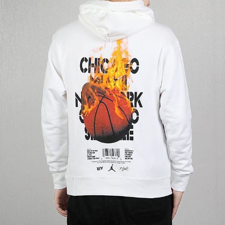 Air Jordan Legacy Basketball hooded Pullover White CJ9093-100 - 4