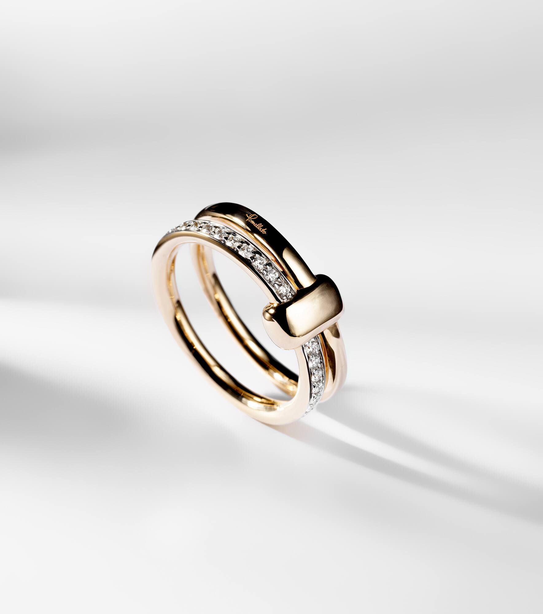 Pomellato Together 18kt rose gold ring with diamonds - 5