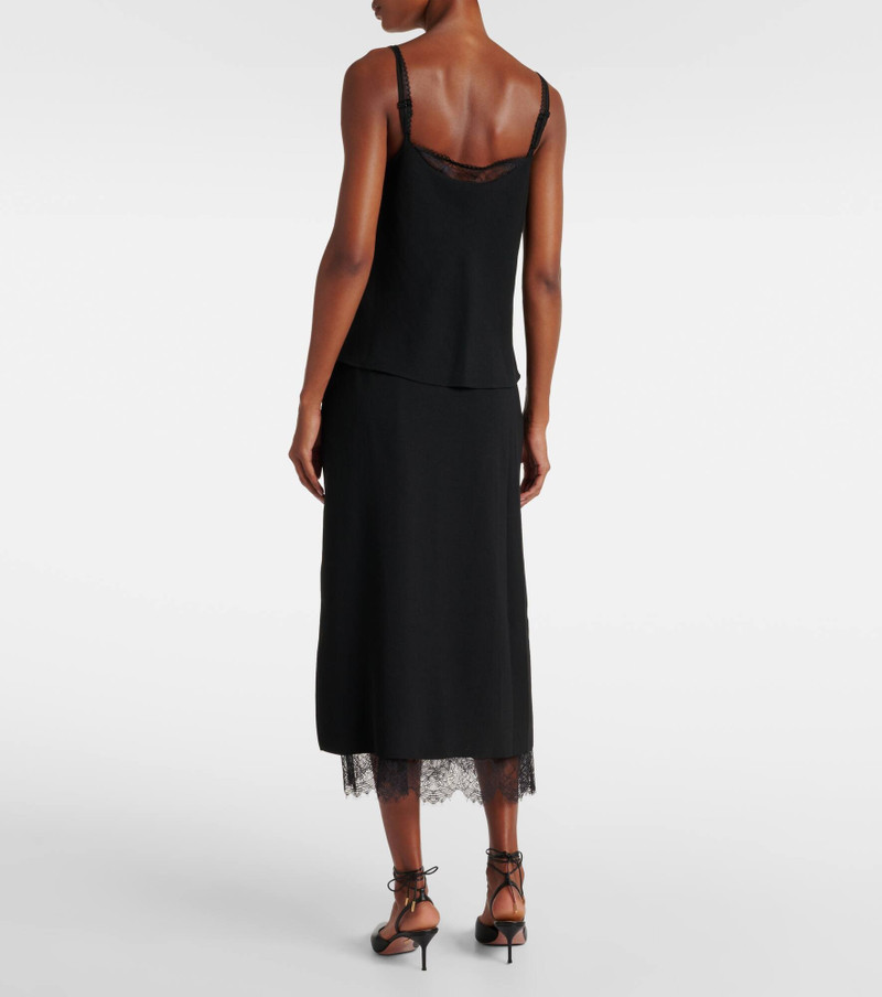Lace-trimmed crêpe camisole 3