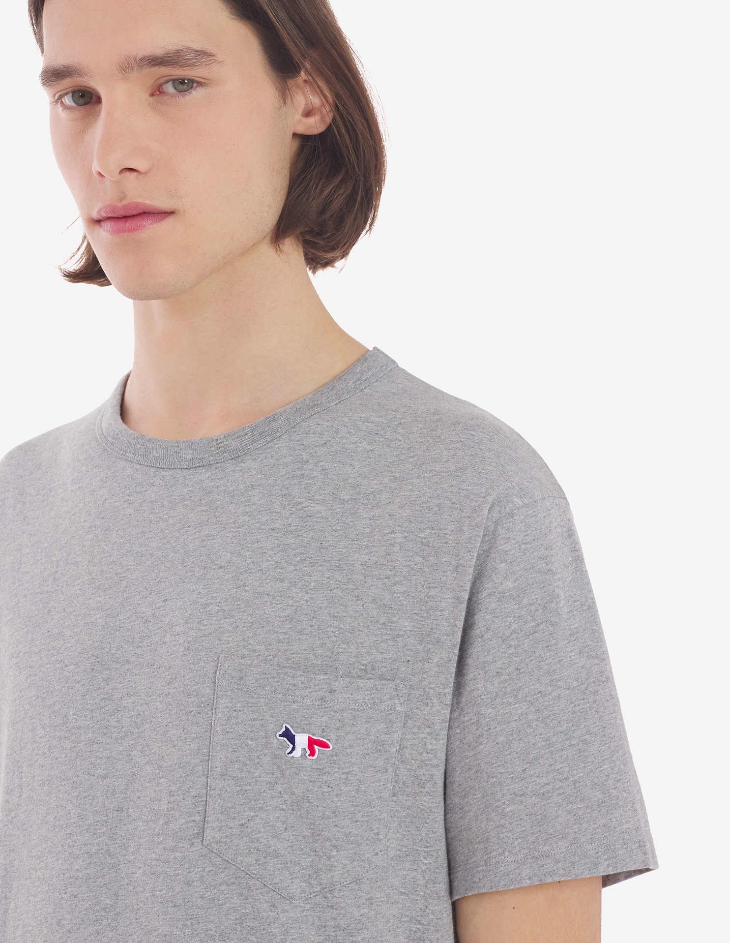 TRICOLOR FOX PATCH  CLASSIC POCKET TEE-SHIRT - 7