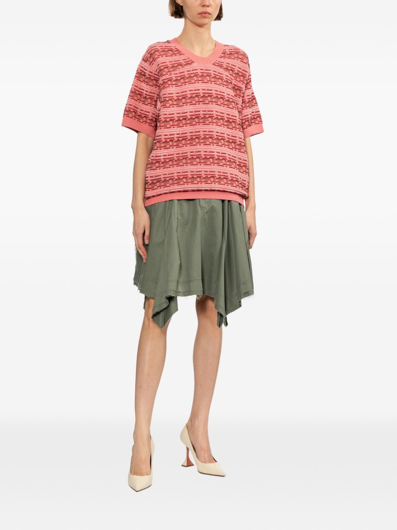 ADER error patterned short-sleeves top outlook