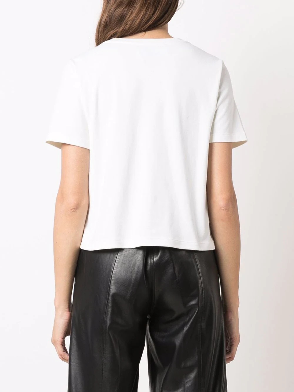 Iconic Plein short-sleeve cropped T-shirt - 4