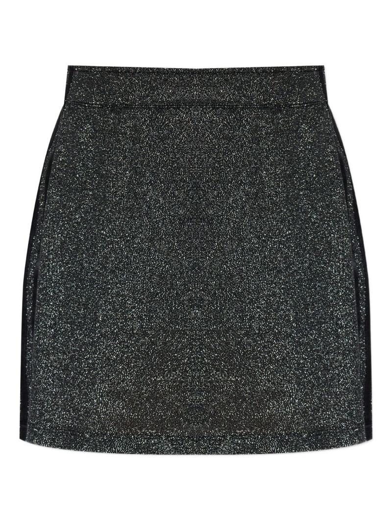 Lurex® stripe-detail mini skirt 1