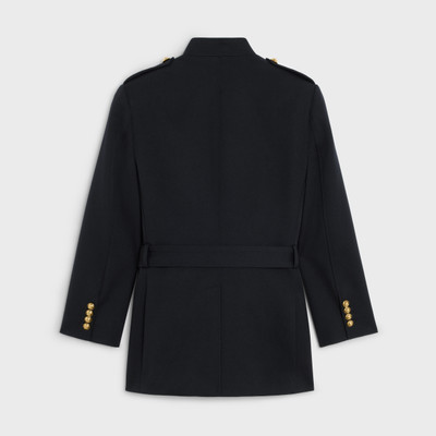 CELINE Saharienne military jacket in wool outlook