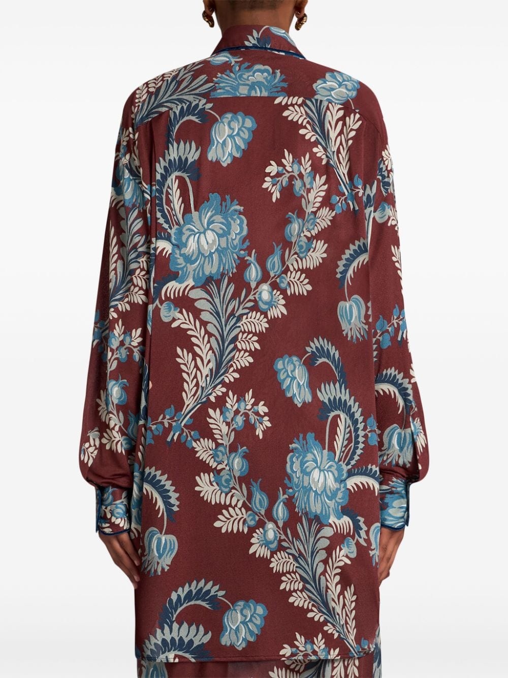 floral-print shirt - 4