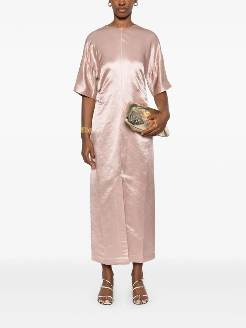 Loulou de Saison gathered-detail midi dress outlook